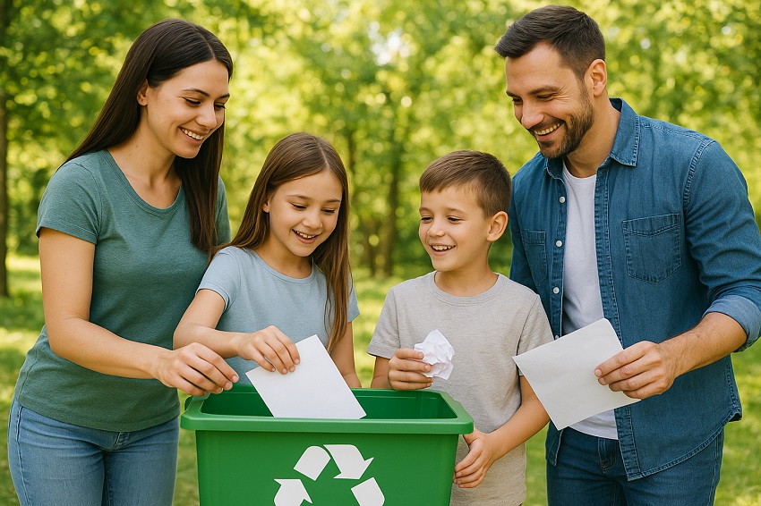 Family recycling
